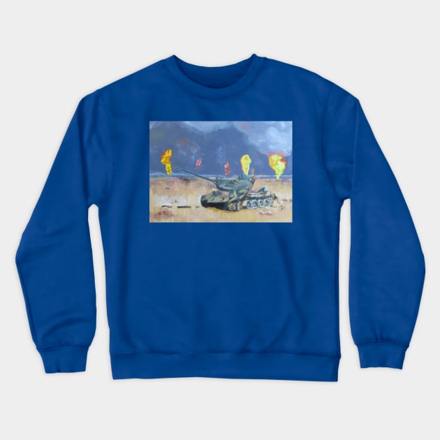 Persian gulf Crewneck Sweatshirt by Miguel Castro Dinamarca paint